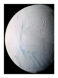 The South Pole of Saturn's Moon Enceladus | Obraz na stenu