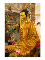 Statue of Buddha in a Temple, Long Son Pagoda, Nha Trang, Vietnam | Obraz na stenu