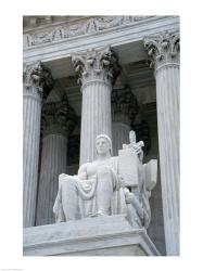 Statue at a government building, US Supreme Court Building, Washington DC, USA | Obraz na stenu
