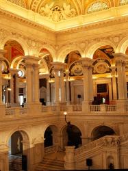 USA, Washington DC, Library of Congress interior | Obraz na stenu