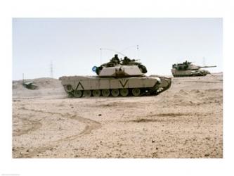 Kuwait: Two M-141 Abrams Main Battle Tanks | Obraz na stenu