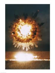 San Clemente, CA The Explosion From A BGM-109 Tomahawk Missle | Obraz na stenu