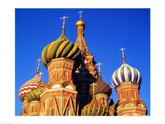 High section view of a cathedral, St. Basil's Cathedral, Moscow, Russia | Obraz na stenu