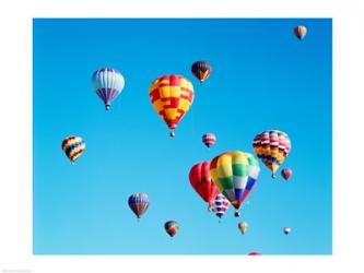 Low angle view of hot air balloons in the sky, Albuquerque, New Mexico, USA | Obraz na stenu