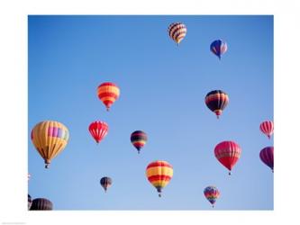 Low angle view of hot air balloons in the sky, Albuquerque, New Mexico, USA | Obraz na stenu