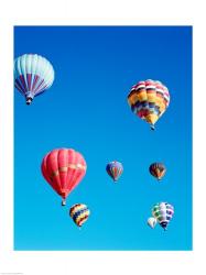 Low angle view of hot air balloons in the sky, Albuquerque, New Mexico, USA | Obraz na stenu