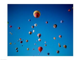 Low angle view of hot air balloons in the sky, Albuquerque, New Mexico, USA | Obraz na stenu