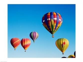 Low angle view of hot air balloons in the sky, Albuquerque, New Mexico, USA | Obraz na stenu