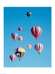 Low angle view of hot air balloons in the sky, Albuquerque, New Mexico, USA | Obraz na stenu