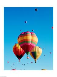 Low angle view of hot air balloons in the sky, Albuquerque, New Mexico, USA | Obraz na stenu