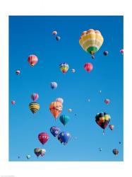 Low angle view of hot air balloons in the sky, Albuquerque, New Mexico, USA | Obraz na stenu