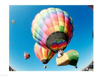 Low angle view of hot air balloons in the sky, Albuquerque, New Mexico, USA | Obraz na stenu