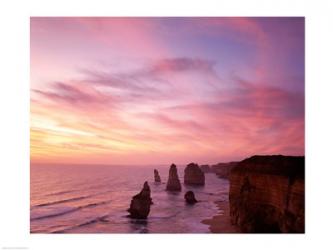 High angle view of rock formations, Twelve Apostles, Port Campbell National Park, Australia | Obraz na stenu